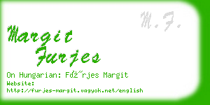 margit furjes business card